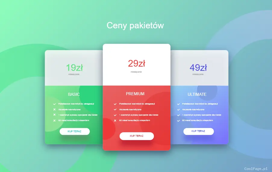 Portal z pudełkami na subskrypcję