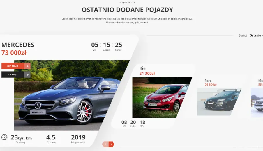 Portal z ogłoszeniami motoryzacyjnymi